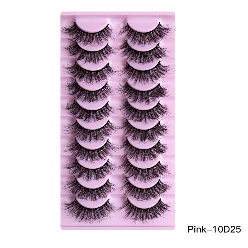 10Pairs Of Natural Thick Curly Eyelashes - Image 8