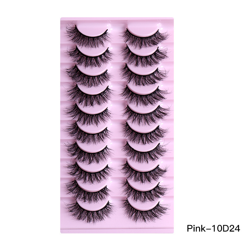 10Pairs Of Natural Thick Curly Eyelashes - Image 7
