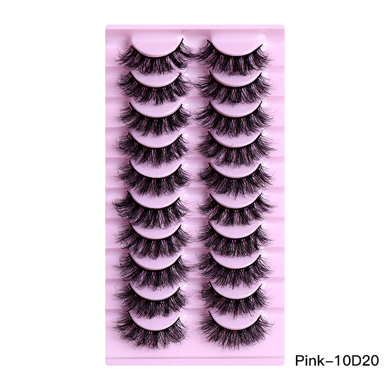 10Pairs Of Natural Thick Curly Eyelashes - Image 3